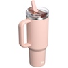 image:imageSTANLEY Quencher ProTour Flipstraw Tumbler 20 oz Multi Interfusion  BuiltIn Straw amp Handle  Cupholder Compatible for Travel  Leakproof Insulated Stainless Steel Cup  BPAFreeOasis Peach Whip Gloss
