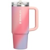 image:imageSTANLEY Quencher ProTour Flipstraw Tumbler 20 oz Multi Interfusion  BuiltIn Straw amp Handle  Cupholder Compatible for Travel  Leakproof Insulated Stainless Steel Cup  BPAFreeSunset Spiral