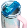 image:imageSTANLEY Quencher ProTour Flipstraw Tumbler 20 oz Multi Interfusion  BuiltIn Straw amp Handle  Cupholder Compatible for Travel  Leakproof Insulated Stainless Steel Cup  BPAFreeSea Glass Plume