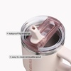 image:imageSTANLEY Quencher ProTour Flipstraw Tumbler 20 oz Multi Interfusion  BuiltIn Straw amp Handle  Cupholder Compatible for Travel  Leakproof Insulated Stainless Steel Cup  BPAFreeRose Quartz Bouquets