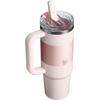 image:imageSTANLEY Quencher ProTour Flipstraw Tumbler 20 oz Multi Interfusion  BuiltIn Straw amp Handle  Cupholder Compatible for Travel  Leakproof Insulated Stainless Steel Cup  BPAFreeRose Quartz Fade