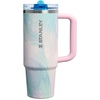 image:imageSTANLEY Quencher ProTour Flipstraw Tumbler 20 oz Multi Interfusion  BuiltIn Straw amp Handle  Cupholder Compatible for Travel  Leakproof Insulated Stainless Steel Cup  BPAFreeSea Glass Plume