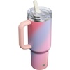 image:imageSTANLEY Quencher ProTour Flipstraw Tumbler 20 oz Multi Interfusion  BuiltIn Straw amp Handle  Cupholder Compatible for Travel  Leakproof Insulated Stainless Steel Cup  BPAFreeSunset Spiral