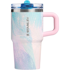 image:imageSTANLEY Quencher ProTour Flipstraw Tumbler 20 oz Multi Interfusion  BuiltIn Straw amp Handle  Cupholder Compatible for Travel  Leakproof Insulated Stainless Steel Cup  BPAFreeSea Glass Plume